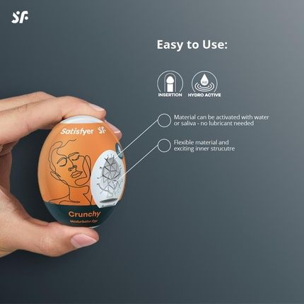 Satisfyer Masturbator Egg Set Naughty, Savage & Crunchy - Pack Of 3 - Image 3