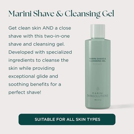 Marini Skinsolutions Shave & Cleansing Gel - Cleanses And Soothes Skin