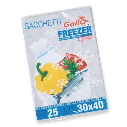 Gallo Sacchi Freezer Busta Gallo Medi 30X40 25 Pz Freezer Bags