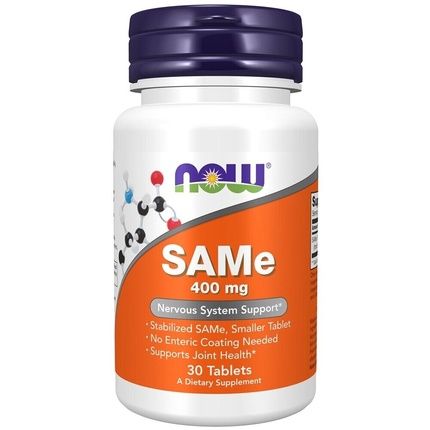 Now Foods Sam-E Nervous System Support 400Mg 30 Tablets