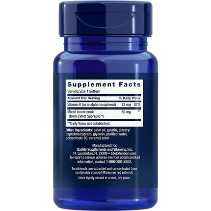 Life Extension Super Absorbable Tocotrienole Softgels 60 Count
