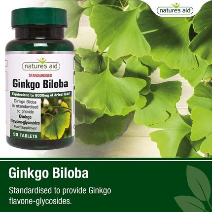 Natures Aid Ginkgo Biloba 120Mg 90 Tablets