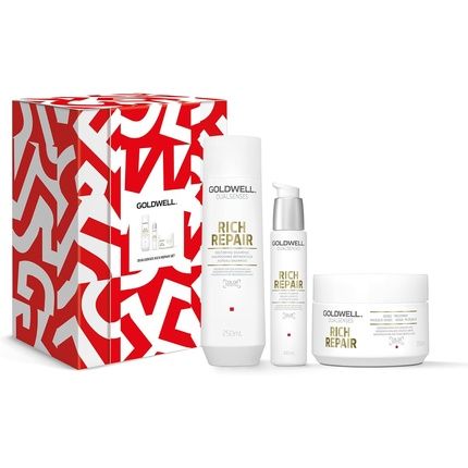 Goldwell Dualsenses Rich Repair Gift Set With Shampoo 250Ml And Rich Repair 60Sec