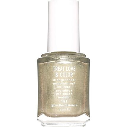 Essie Nail Polish Strengthening Treat Love Colour Metallic 151 Glow The Distance Tlc Care Nail Varnish 13.5Ml