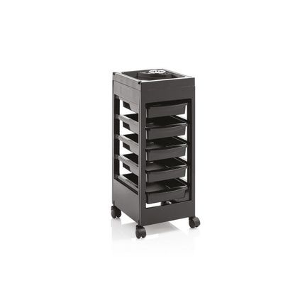 Xanitaliapro Milano Service Cart For Hairdresser Tools Black