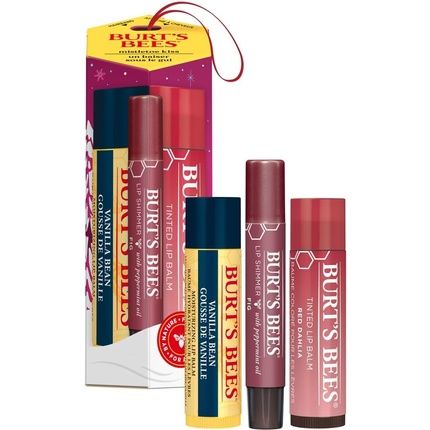 Burt'S Bees Gift Set Moisturizing Lip Balm Tinted Lip Balm And Lip Shimmer