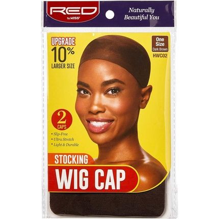 Red By Kiss Stocking Wig Cap 2 Pieces