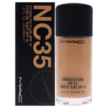 Mac Studio Fix Fluid Spf 15 Nc35 Foundation Women 1 Oz