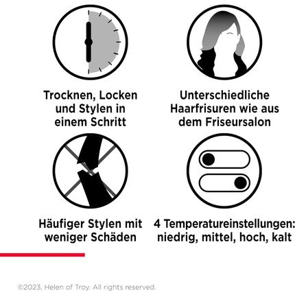 Revlon One-Step Hair Dryer & Multi-Styler 3-In-1 Tool With Detachable Head Curling Iron Hair Dryer Styler Rvdr5333 Black Multi Styler - Image 3