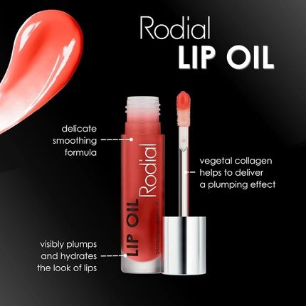 Rodial Plumping Collagen Lip Oil Sugar Coral 4Ml Vegan Collagen-Infused Lip Oil With Macadamia And Jojoba Oil Deep Hydration For Fuller-Looking Pout Ultra-Nourishing Formula For Silky Lips - Image 3