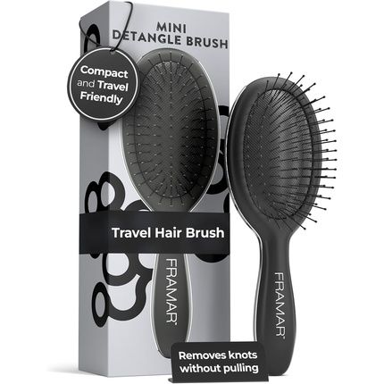 Framar Mini Hair Brush For Women - Small Detangler