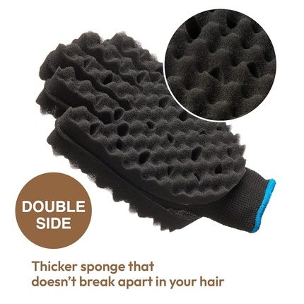 Red By Kiss Ambidextrous Twist Sponge Glove Long Lasting Curl Hair Twist Sponge Brush