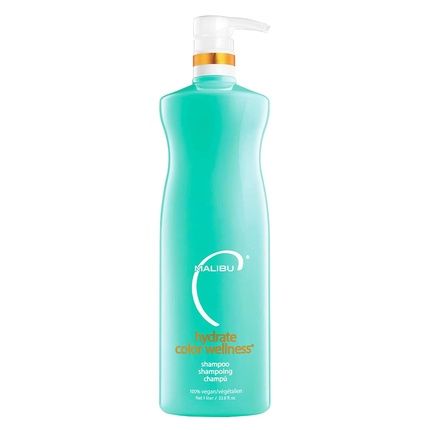 Malibu C Hydrate Color Wellness Shampoo 33.8 Oz - Color Protect Shampoo For Color Treated Hair