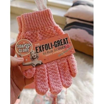 Soap And Glory Super Exfoliating Scrub Gloves - One Size