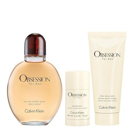 Calvin Klein Obsession For Men Eau De Toilette Three Piece Set