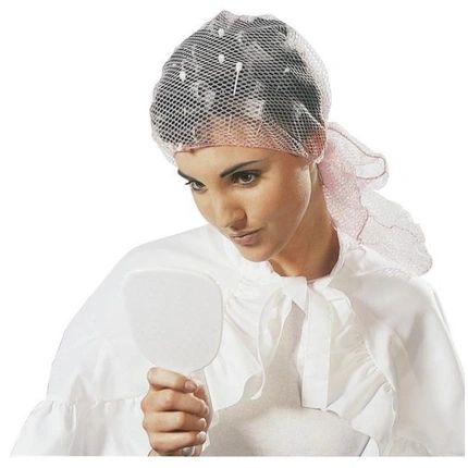 Sibel Pleated Mesh Hairnet Brown