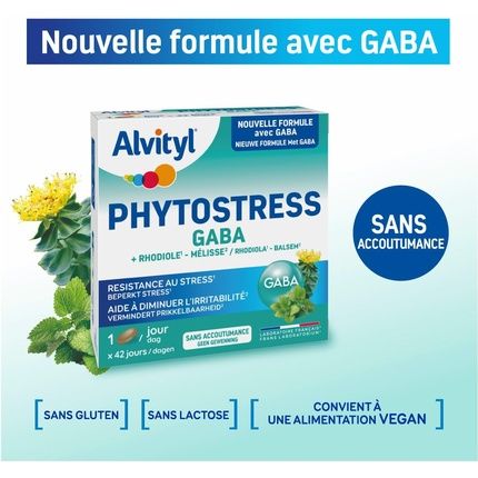 Alvityl Phytostress Gaba Rhodiola Lemon Balm - Promotes Resistance