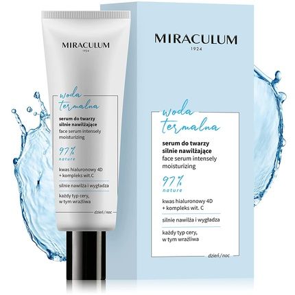Miraculum Moisturizer Face Serum With Hyaluronic Acid And Thermal Water 30Ml