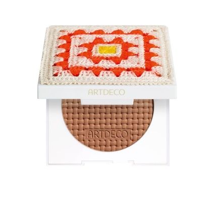 Artdeco Bronzing Powder Golden Riviera Two-Tone Bronzer In Warm Shades
