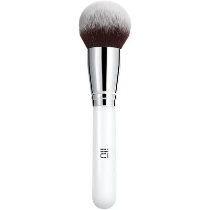 T4B Ilu 200 Series Face Makeup Powder Brush For Loose And Pressed Powder, Blush, Bronzer, Highlighter, With Taklon Bristles, White 209