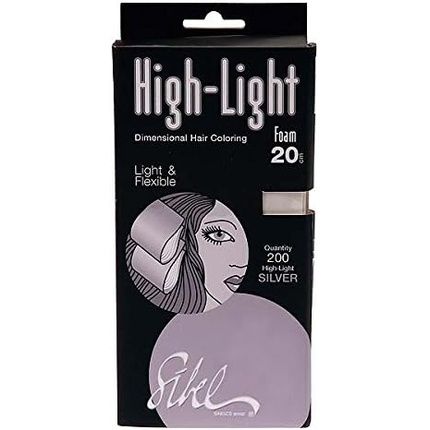 Sibel High-Light Foam Silver 20 X 9.5 Cm