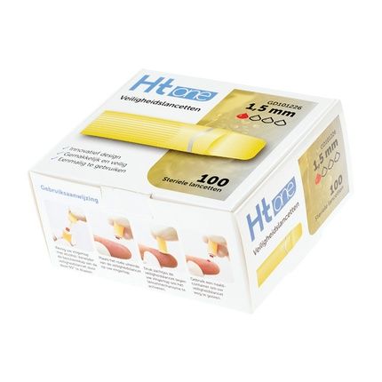 Ht One Safety Lancets 1.5Mm 100 Pcs