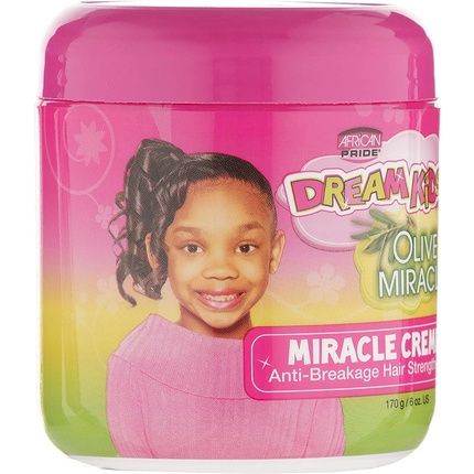 African Pride Dream Kids Olive Miracle Anti-Breakage Hair Strengthener Miracle Creme 170G/6Oz