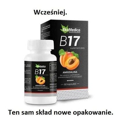 Amygdalin Efime B-17 Ekamedica Apricot Kernel Extract 60 Capsules