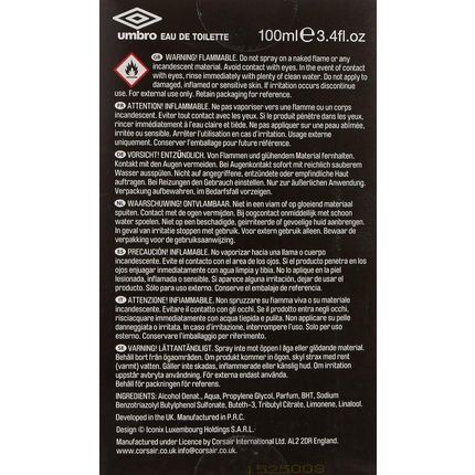 Umbro Power Eau De Toilette 100Ml - Image 3