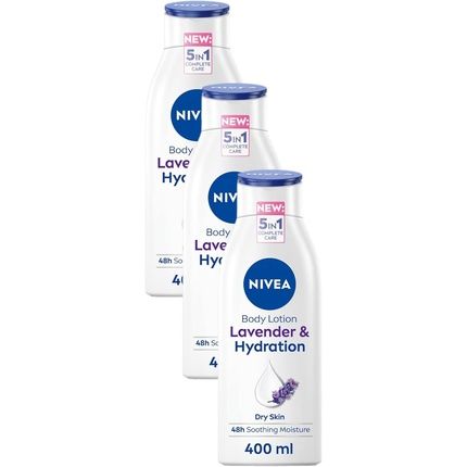 Nivea Lavender Body Lotion 400Ml Moisturizer For Dry Skin