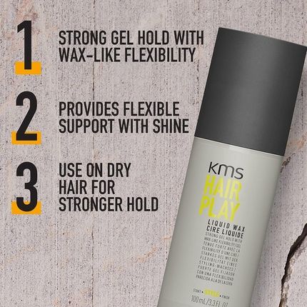 Kms Hair Play Liquid Wax For Strong Gel Hold 100Ml - Image 3