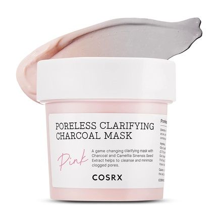 Cosrx Pink Pore Clarifying Charcoal Mask 3.8 Fl. Oz / 110G - Detox Face Clay Mask For Blackheads, Pores, And Acne Control