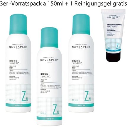 Novexpert Trio Zinc Spray Mattifying Moisturizer With High Zinc Concentration To Combat Inflammation And Acne