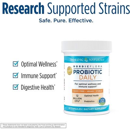 Nordic Naturals Nordic Flora Probiotic Daily 60 Capsules - Image 3