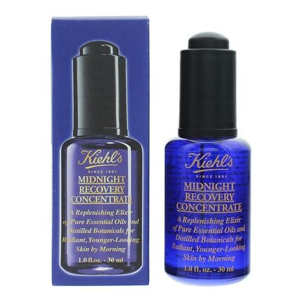 Kiehl'S Midnight Recovery Concentrate Night Regenerating Oil Serum 30Ml For Fresh Skin Look - Image 3