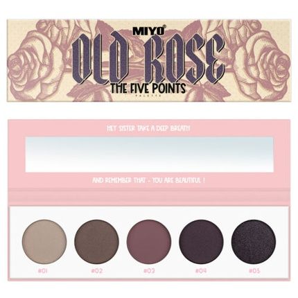 Miyo The Five Points Eyeshadow Palette Old Rose 6.5G