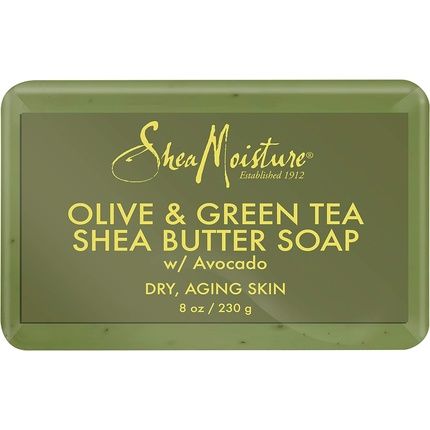 Shea Moisture Olive & Green Tea Shea Butter Soap Anti-Aging And Ultra Moisturizing 8Oz - Image 3