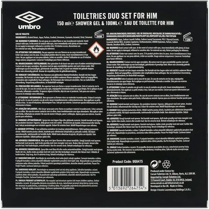 Umbro Energy Eau De Toilette And Body Wash 100Ml 150Ml 250Ml - Image 3