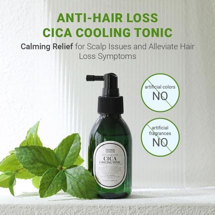 Tenzero Cica Cooling Hair Scalp Tonic 338Oz 100Ml Instant Cooling