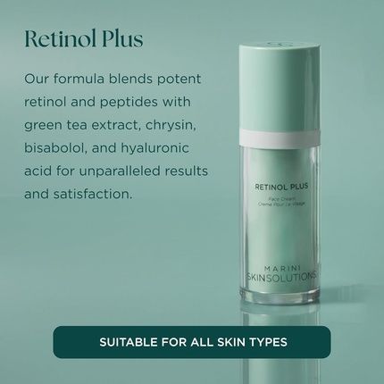 Marini Skinsolutions Retinol Plus Anti-Aging Face Lotion With Peptides