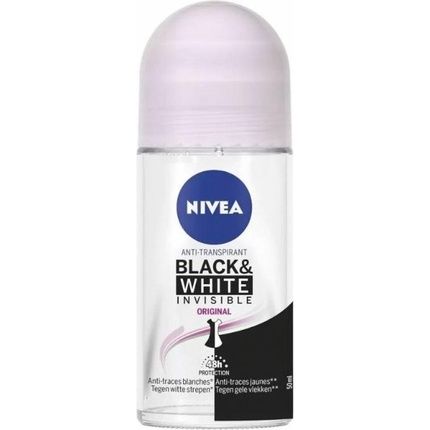 Nivea Deodorant Roller Invisible For Black & White Clear 50Ml