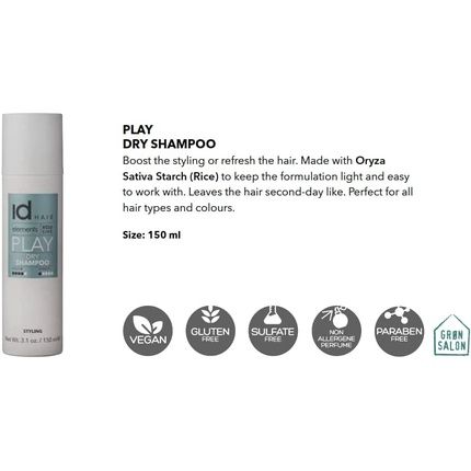 Idhair Elements Xclusive Play Dry Shampoo 150Ml