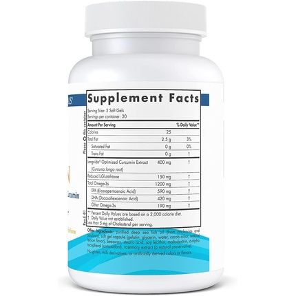 Nordic Naturals Omega Curcumin Soft Gels 60 Count - Image 3