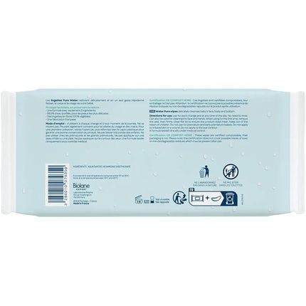 Biolane Expert Pure Water Wipes 60 Wipes - Pack Of 3 - Image 3