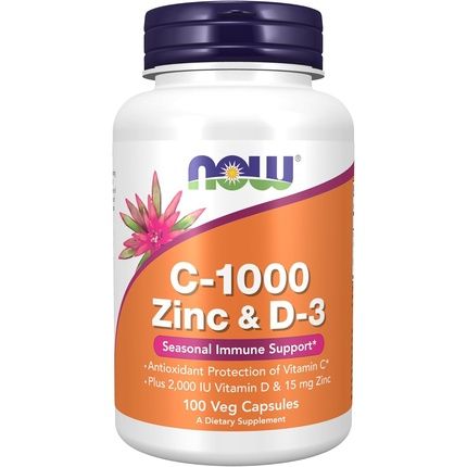 Now Foods C1000 Zinc & D3 Veg Capsules