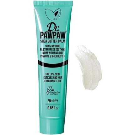 Dr. Pawpaw Original Balm Multipurpose Vegan Natural Balm For Lips, Skin, Hair, Nails And Cuticles - Single Shea Butter