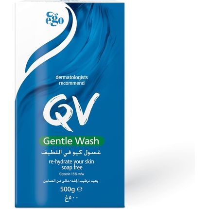 Qv Gentle Wash 500G Soap-Free Moisturising Low Irritant Ph Balanced Body Wash For Eczema And Dry Skin Conditions 500Ml