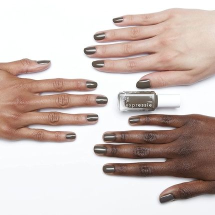 Essie Expressie Quick-Dry Vegan Nail Polish No Time For Local Muted Gray 0.33Oz - Image 3