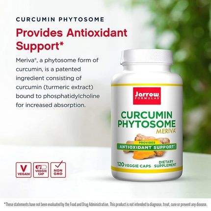 Jarrow Formulas Curcumin Phytosome Meriva 500Mg 120 Veggie Caps - Image 3