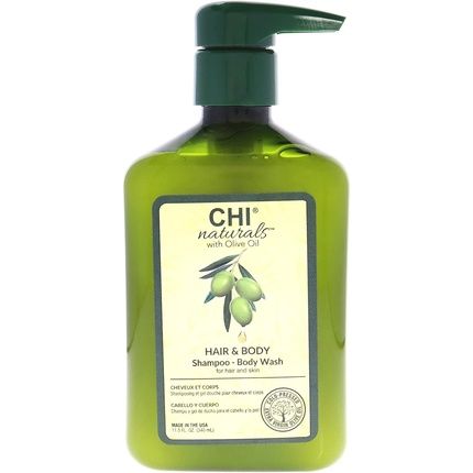 Chi Naturals With Olive Oil Hair Shampoo And Body Wash 340Ml 11.5Oz
